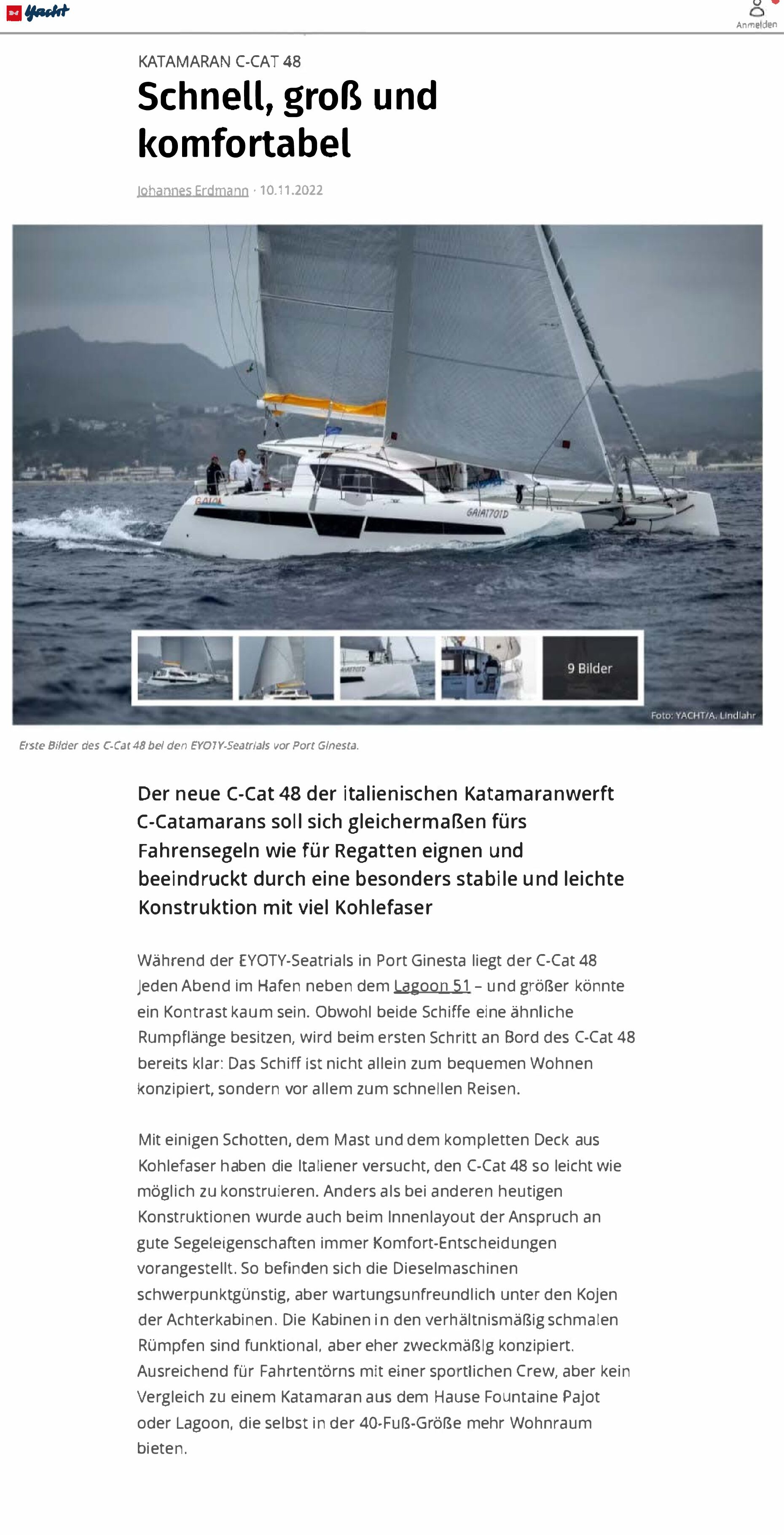 C Cat 48 YACHT 20 10 22