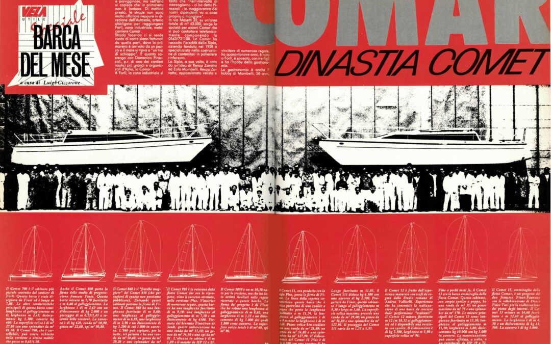 Comar-Dinastia Comet_ GDV 1985_ Giornale della Vela maggio 2025